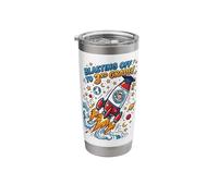 Blasting Off to 3rd Grade Rocket Second Grade Graduation Stainless Steel Insulated Tumbler