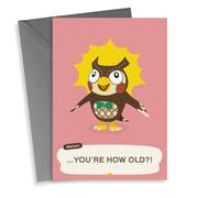 Blathers Animal Crossing birthday card