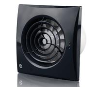 Blauberg 150mm Calm Extractor Black Fan Pull Cord - CALMBLACK150S