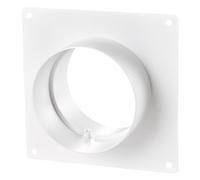 Blauberg 4" 100mm Ventilation Round Circular Ducting Wall Mounting Plate With Spigots