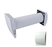 Blauberg AERIS Heat Recovery Ventilation Unit - Quiet Single Room Wall Fan for Bedroom, Living Room or Office - 50 m³/h Airflow, 160 mm Duct, Energy Saving Fresh Air System