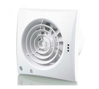 Blauberg CALM-125-ST Low Noise Energy Efficient Bathroom Extractor Fan with Pull Cord & Timer White - 5" 125mm