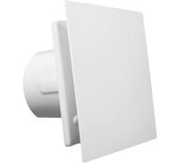 Blauberg Calm 125mm Chrome Bathroom Extractor Fan Timer Low Noise Ventilation