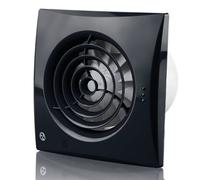 Blauberg Calm Zone 1 Silent Extractor Fan Black Pull Cord - 100mm