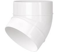 Blauberg Circular Round Plastic Ventilation Duct 45 Degree Elbow Bend - 5" 125mm