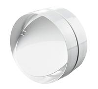 BLAUBERG Connector with Backdraught Shutter - 100mm / 4 inch dia - Non-Return Damper Flap to Connect Duct Pipe or Flexible Ducting Hose