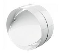 BLAUBERG Connector with Backdraught Shutter - 100mm / 4 inch Dia - Non-Return Damper Flap to Connect Duct Pipe or Flexible Ducting Hose