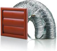 Blauberg Cooker Hood Duct Shutter Vent Kit Fan Extract 150mm Terracotta