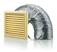 Blauberg Cooker Hood Duct Vent Kit Fan Extract 125mm Cotswold Stone