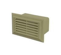 Blauberg UK Decor 81X136 Cotswold Stone Flat Plastic Duct Air Brick Wall Grille-110x54mm-Cotswold, 110x54mm