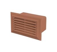 Blauberg DECOR 81X136 TERRACOTTA Flat Plastic Rectangular Duct Air Brick 110x54mm