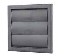 Blauberg Decor155X155-100Gsgry Gravity Ventilation Grille - 100mm / 4 Inch (Slate Grey)