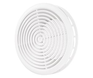 Blauberg DPR-125 Plastic White Circular Ceiling Vent Diffuser Duct Extractor Ventilation Fan Grille - 5" 125mm