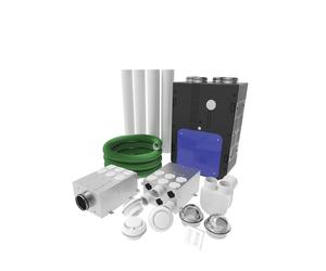 Blauberg EC-S5B-270-HK4 Komfort 4-Bed House, Complete Vertical MVHR Heat Recovery Ventilation Kit