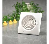 Blauberg Environment Dc 100mm Extractor Fan Timer And Humidity Sensor Ultra Quiet 22Db 1.5W Part L And F