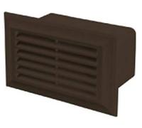 Blauberg UK Decor 86X230 Brown Flat Plastic Duct Air Brick Wall Grille-204X60mm-Brown, 204x60mm