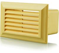 Blauberg UK Decor 86X230 Cotswold Stone Flat Plastic Duct Air Brick Wall Grille-204X60mm-Cotswold, 204x60mm