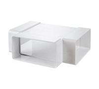 Blauberg Flat Plastic Ducting Tee Piece - 110x54mm