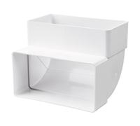 Blauberg Flat Plastic Ducting Vertical 90 Degree Bend - 220x90mm