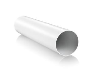 Blauberg Plastic Circular Solid Ducting 125mm dia x 1m long