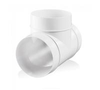 Blauberg Plastic Circular Tee Piece - 125mm