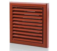 Blauberg DECOR 185X185/150S TERRACOTTA Plastic Vented Fixed Blade Air Ventilation Louvred Grille 6" 150mm