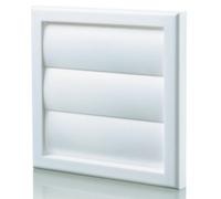 Blauberg Plastic Gravity Shutter - 150mm - White