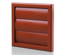 Blauberg DECOR 155X155/100G TERRACOTTA Plastic Vented Back Draught Air Gravity Shutter Ventilation Grille 4" 100mm
