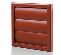Blauberg Plastic Gravity Shutter Vent - 100mm - Terracotta Brick - DECOR155X155-100GTERRACOTTA