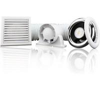 Blauberg Tubo-100-T In-Line Axial Extractor Fan Kit With Led Light