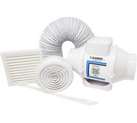 Blauberg Turbo E 100-T In-Line Axial Extractor Fan Kit