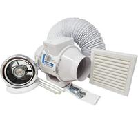 Blauberg Turbo E 100-T In-Line Axial Extractor Fan Kit With Led Light