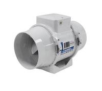 Blauberg Turbo-E Inline Extractor Fan. Standard Operation With Light Switch. Loft Or Attic Mounted. German Engineering.
