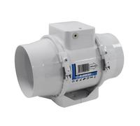 Blauberg Turbo-E Inline Extractor Fan- Standard Operation With Light Switch - Loft Or Attic Mounted - German Engineering