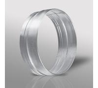 Blauberg UK 10 inch 250 mm Metal Ducting and Fittings - Metal Male Coupler - 250 mm