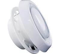 Blauberg UK 125 mm - 5 inch White Adjustable Round Vent Air Valve Circular Ceiling Mounted for Kitchen Bathroom Residential Premises Hospital Flush Fitting Easy Installation