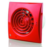 Blauberg UK 150 Quiet T Red Blauberg Extractor Fan Timer-150mm, 17 W, 240 V, 150 mm