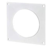 Blauberg UK 6 inch 150 mm Round Plastic Ducting and Fittings for Extractor Fan Ventilation - Wall Plate - 150mm