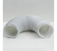 Blauberg UK BLAUFLEX PVC/152/6 Plastic PVC Tumble Dryer Hose Duct Pipe, White, 150 mm x 6 m