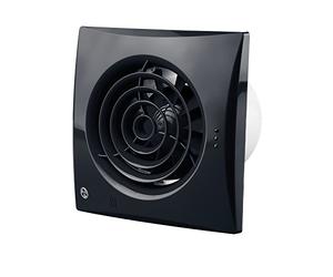 Blauberg UK CALM BLACK 100 Blauberg Low Noise Energy Efficient Bathroom Extractor Fan 100mm-Standard, 7.5 W, 240 V