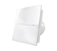 Blauberg UK CALM DESIGN 100mm - 4" inch (TIMER) Silent Chrome Powerful Bathroom Toilet Extractor Fan, Shower Wall or Ceiling Mounted Ventilation Kitchen Moist Damp