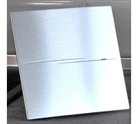 Blauberg UK Chrome 100 H Blauberg Calm Design Hi Tech Low Noise Energy Efficient Bathroom Extractor Fan 100mm Timer & Humidity, 7.5 W, 240 V, 100 mm