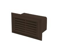 Blauberg UK Decor 81X136 Brown Flat Plastic Duct Air Brick Wall Grille-110x54mm-Brown, 110x54mm