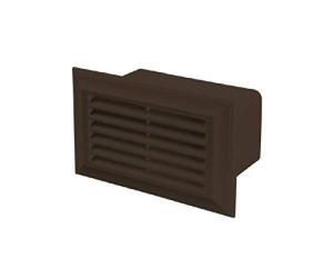 Blauberg UK Decor 86X230 Brown Flat Plastic Duct Air Brick Wall Grille-204X60mm-Brown, 204x60mm