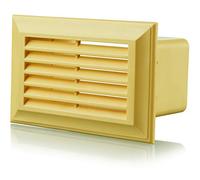 Blauberg UK Decor 86X230 Cotswold Stone Flat Plastic Duct Air Brick Wall Grille-204X60mm-Cotswold, 204x60mm