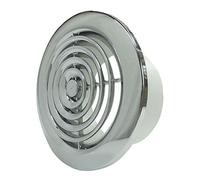 Blauberg UK DPR 100 CHROME Internal Ventilation Grille Round Chrome 4" 100mm