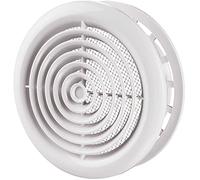 Blauberg UK DPR 100 Internal Ventilation Grille Round White 4" 100mm