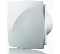 Blauberg UK Moon 100 T 4" Quiet Bathroom Shower Timer Extractor Fan Blauberg Modern Exhaust Air Ventilator-100mm, White