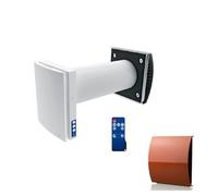 Blauberg VENTO-DUO-AIR-TER Vento Duo-Air Decentralised Single Room Heat Recovery Unit - WiFi - Terracotta Cowl
