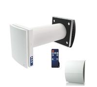 Blauberg Decentralised Single Room Heat Recovery Unit - WiFi - White Cowl - VENTO-MIDI-AIR-WHI